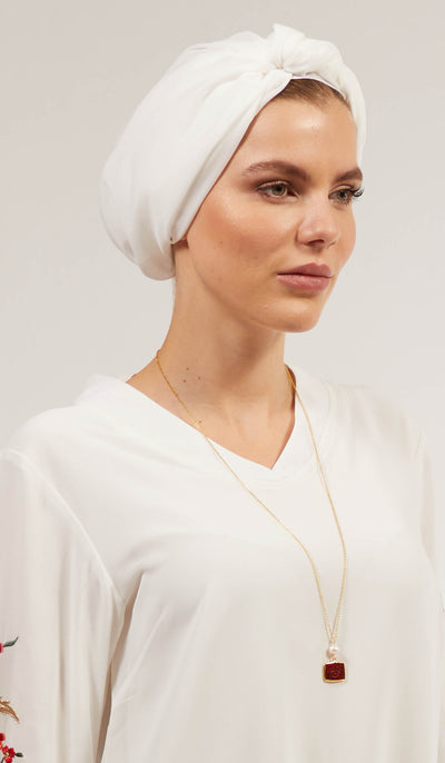 Classic Chiffon Wrap Hijab - Ivory