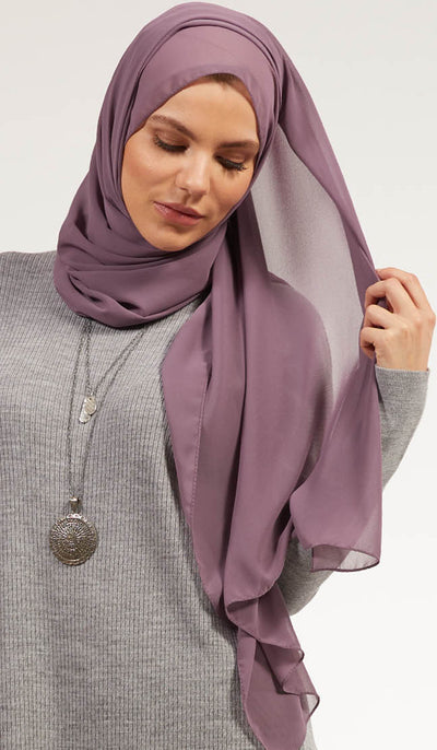 Classic Chiffon Wrap Hijab - Lilac