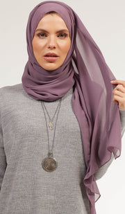 Classic Chiffon Wrap Hijab - Lilac