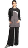 Elian Long Lightweight Modest Sport Jacket - Grey/Black