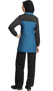 Elian Long Modest Sport Jacket - Blue/Black