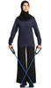 Essential Long Fine Cotton Modest T Shirt - Navy
