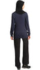 Essential Long Fine Cotton Modest T Shirt - Navy