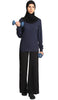 Essential Long Fine Cotton Modest T Shirt - Navy