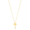 Gold-Plated Sterling Silver Palm Tree Necklace - FINAL SALE