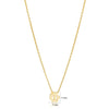 Collier minuscule Allah en argent sterling plaqué or - VENTE FINALE