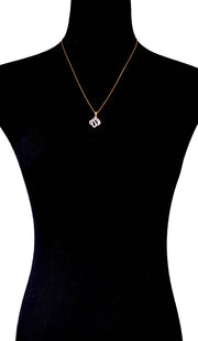 Gold-Plated Sterling Silver Diamond-Look Allah Necklace (small)