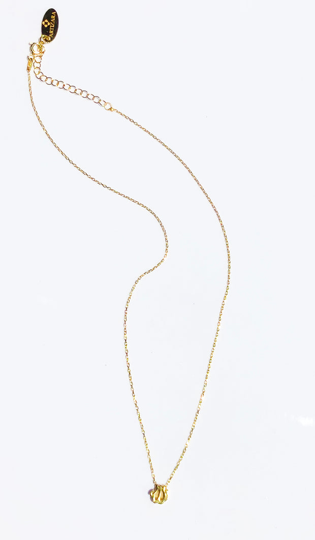 Gold-Plated Sterling Silver tiny Allah Necklace - FINAL SALE