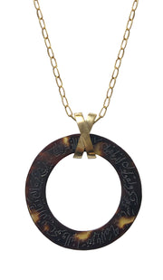 Gold plated Sterling Silver Evil Eye Arabic Islamic Necklace