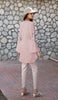 Gulzar Embroidered Long Modest Tunic - Dusty Rose