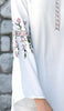 Gulzar Embroidered Long Modest Tunic - White