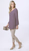 Hena Long Modest Everyday Tunic - Dusty Purple