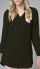 Hena Long Modest Everyday Tunic - Black- FINAL SALE