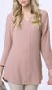 Hena Long Modest Everyday Tunic - Dusty Rose - FINAL SALE
