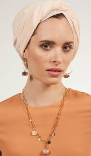 Hera Modern MashAllah Arabic Earrings-Moonstone