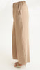 Ilham Loose Flowy Stretch Palazzo Pants - Tan