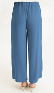 Pantalon Palazzo Ilham Loose Flowy Stretch - Azur