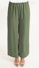 Ilham Loose Flowy Stretch Palazzo Pants - Olive