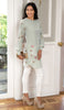 Iman Embroidered Formal Long Modest Tunic - Sage