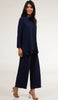 Pantalon large extensible ample et fluide Inaya - Bleu marine 