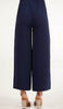 Inaya Loose and Flowy Stretch Wide Leg Pants - Navy Blue - FINAL SALE