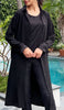 Irem Long Oversized Buttondown Shirt Jacket - Black - FINAL SALE