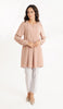 Leah Long Modest Tunic Dress - Dusty Rose - FINAL SALE