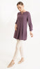 Leah Long Modest Tunic Dress - Dusty Mauve - FINAL SALE