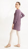 Leah Long Modest Tunic Dress - Dusty Mauve - FINAL SALE