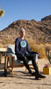 Long Sleeve Cotton T Shirt with Arabic Calligraphy - Hulm - Navy