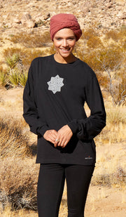 Long Sleeve Unisex T Shirt - Salam - Black