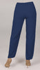 Sakinah Loose Stretch Waist Tapered Leg Pants - Marina Blue