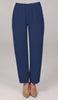 Pantalon Sakinah ample à taille extensible et jambe fuselée - Bleu Marina