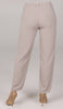 Pantalon Sakinah ample à taille extensible et jambe fuselée - Crème