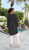 Lubna Long Modest Everyday Tunic - Black - FINAL SALE