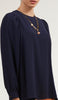 Luna Essential Layering Blouse - Navy