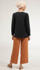 Luna Essential Layering Blouse - Black - FINAL SALE