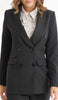 Lyla Long Light Comfy Blazer Jacket - Black