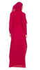 Mariel Modest Muslim Evening Dress Abaya - Maroon Red - ARTIZARA.COM