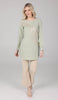 Mey Gold Embellished Long Modest Tunic - Tea Green - FINAL SALE