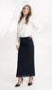 Moda Essential Long Maxi Pencil Skirt - Black