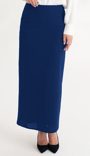 Moda Essential Long Maxi Pencil Skirt - Dark Blue