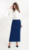 Moda Essential Long Maxi Pencil Skirt - Dark Blue