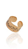 Modern Goldplated Sterling Silver Non-tarnish Engraved Bismillah Ring