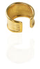 Modern Sterling Silver Nazar Dua Evil Eye Adjustable Band Ring-Gold
