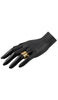 Modern Sterling Silver Nazar Dua Evil Eye Adjustable Band Ring-Gold