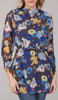 Myra Modest Chiffon Tunic Dress - Chocolate Floral