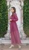 Nadia Smocked Chiffon Modest Long Maxi Dress - Orchid - FINAL SALE