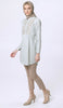 Nadra Embroidered Mostly Cotton Tunic Dress - Mint