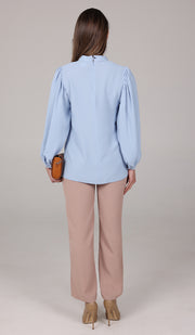 Nariman Essential Everyday Blouse - Powder Blue